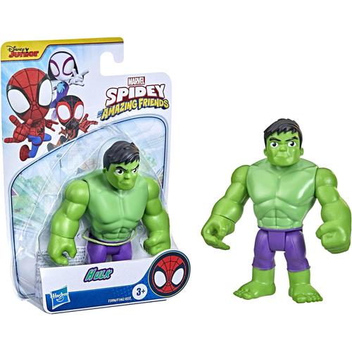 Marvel Spidey And His Amazing Friends Hulk Hero Figure Toy, 10-Cm-Scale Action Figure