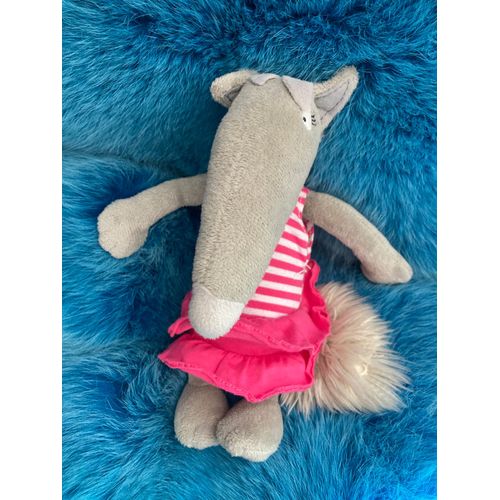 Peluche Doudou Louve Rose Ma Peluche Loup 28 Cm