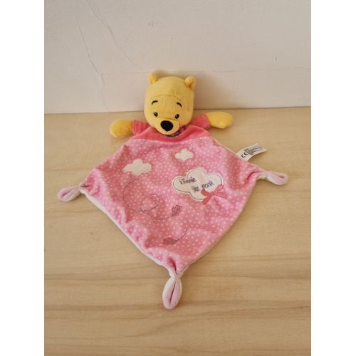 Doudou Ours Winnie L'ourson Rose Disney