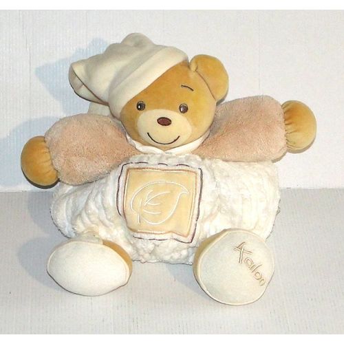 Doudou Ours Boule Cotelé Collection Feuille Patapouf Kaloo