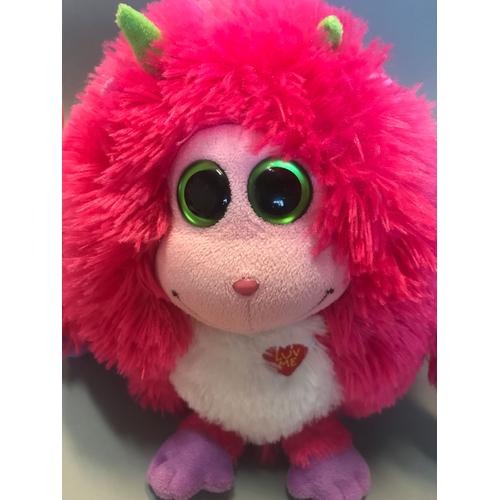 Peluche Monstre Rose Ty - Trixie - Monstaz Pink - 19x25 Cm