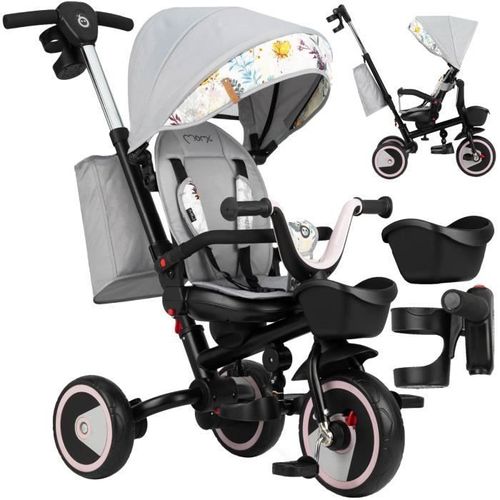 Momi Invidia - 5en1 - Tricycle Evolutif Bebe - Draisienne Pour Enfants - Jusqu'à 5 Ans - Love