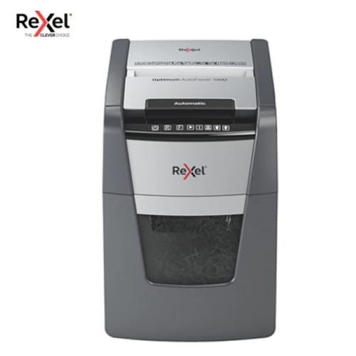 Rexel Destructeur De Documents Optimum Auto+ 100m P-5 Coupe Micro 2x15mm 100 Feuilles 34litres