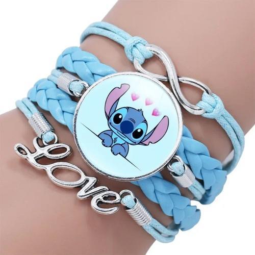 Bracelet Avec Figurines De Dessin Animé Disney Lilo & Stitch, 1 Pièce