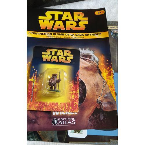 Figurine Star Wars En Plomb N° 23 : Wicket Ewok Avec Fiche Et Fascicule Atlas