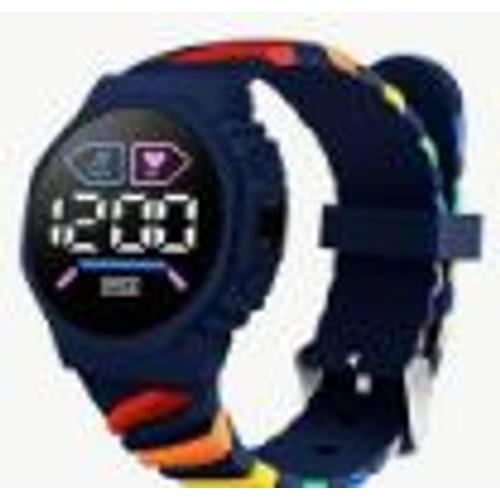 Montre Numerique Etanche Pour Enfants (Garcons & Filles) - Bleu Fonce - Bracelet En Silicone Colore