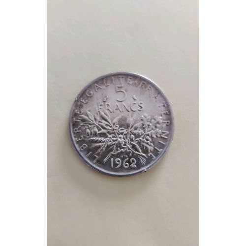 Pièces 5 Francs Argent 1962