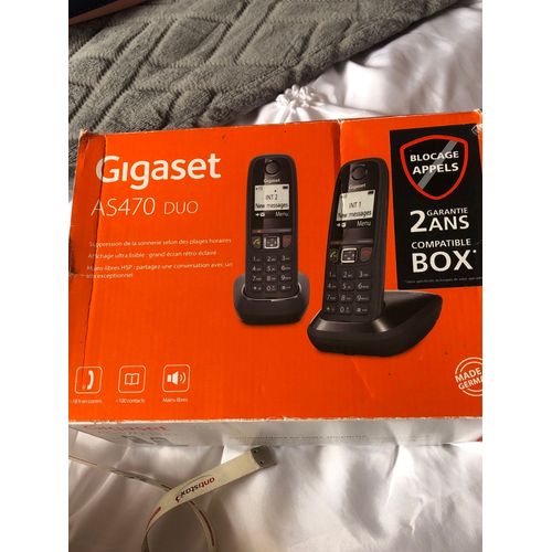 Téléphone fixe duo sans fil avec Repondeur 