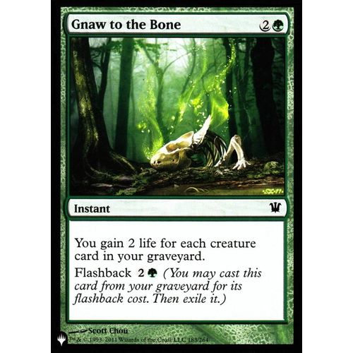 Gnaw To The Bone (Ronger Jusqu'à L'os) - Magic - Innistrad Vo - The List - Sigle Planeswalker - C - 183
