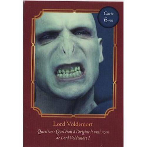 Carte À Collectionner Collector Harry Potter Wizarding World - 6 - Lord Voldemort / Auchan 2021