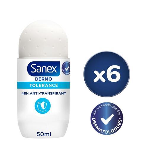 Pack De 6 - Déodorant Sanex Tolerance Bille - 50ml 