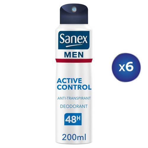 Pack De 6 - Déodorant Anti-Transpirant Homme Sanex Men Dermo 48h Spray - 200ml 