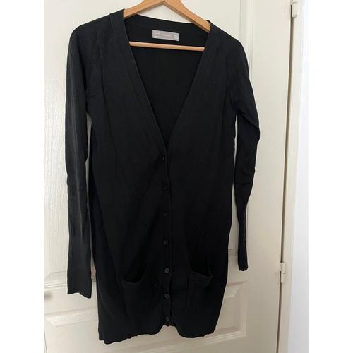 Robe Gilet Boutonnée Noire Zara Taille L
