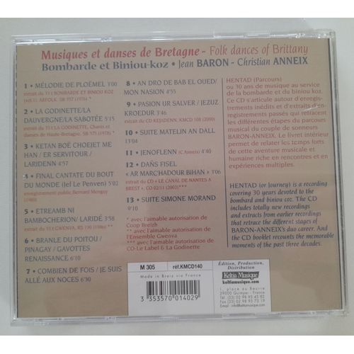 Musiques Et Danses De Bretagne-Bombardes Et  Biniou