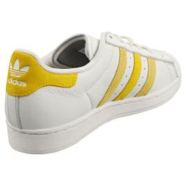 Adidas Superstar Femme Baskets Classique Blanc Jaune 43 1 3