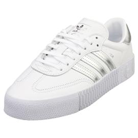 adidas SAMBAROSE Femme Baskets Argent Blanc Rakuten