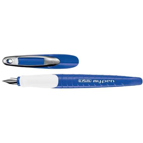 Herlitz Stylo Plume My.Pen, Largeur De Plume: M, Bleu/Blanc