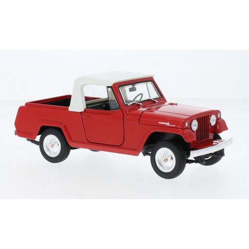 Jeep Jeepster Commando Pick Up Rouge - Fermé 1/24 Welly-Welly