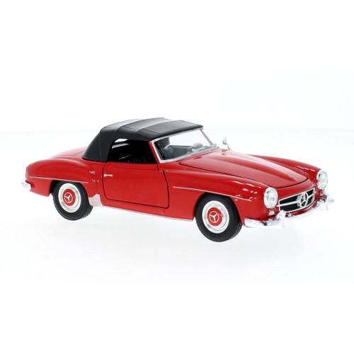 Mercedes 190 Sl (W121) Rouge - Capote Fermée 1/24 Welly-Welly