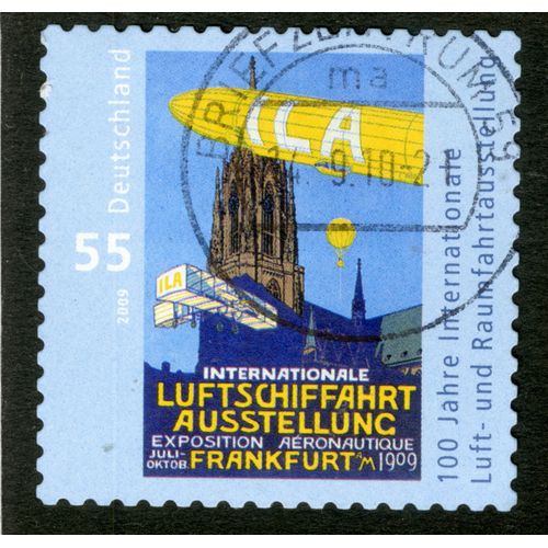 Timbre Oblitéré Deutschland, Internationale Luftschiffahrt Ausstellung , Exposition Aéronautique Frankfurt Am, 2009, 55
