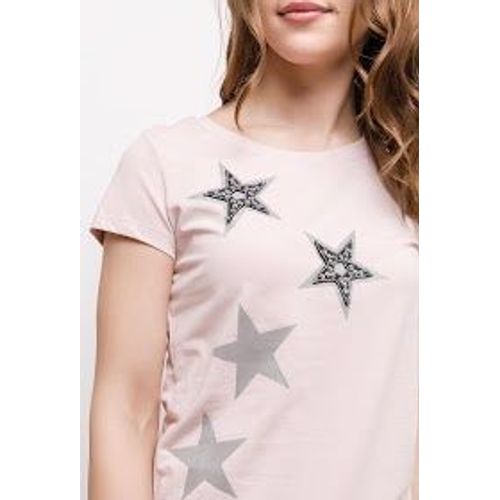 T-Shirt Rose Etoile Femme Mg Monogram Paris Taille L