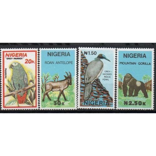Nigeria Timbres Animaux