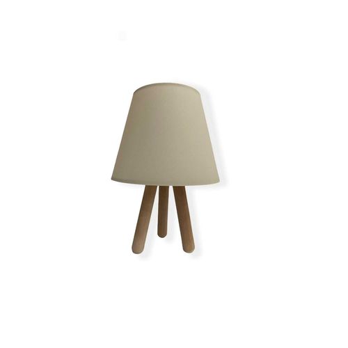 Lampe À Poser En Bois Ankara - Beige