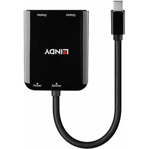 Lindy - Répartiteur vidéo/audio - MST hub, Mini DisplayPort - 2 x HDMI - de bureau