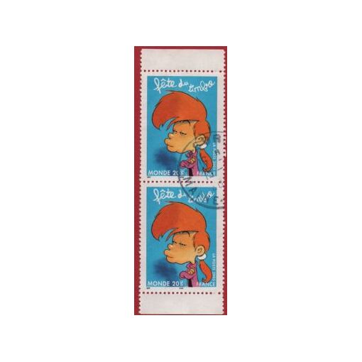 Paire Verticale Timbres Oblitérés Fête Du Timbre Titeuf Zep 2005