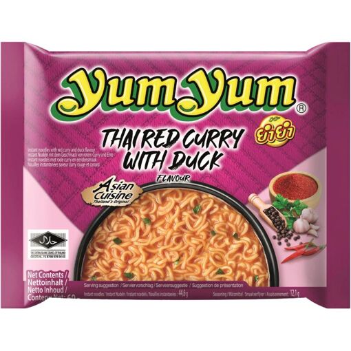 Yum Yum Nouilles Instantanées Curry Rouge Thaï 60g