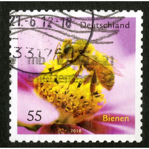 Timbre Oblitéré Deutschland, Bienen, 2010, 55