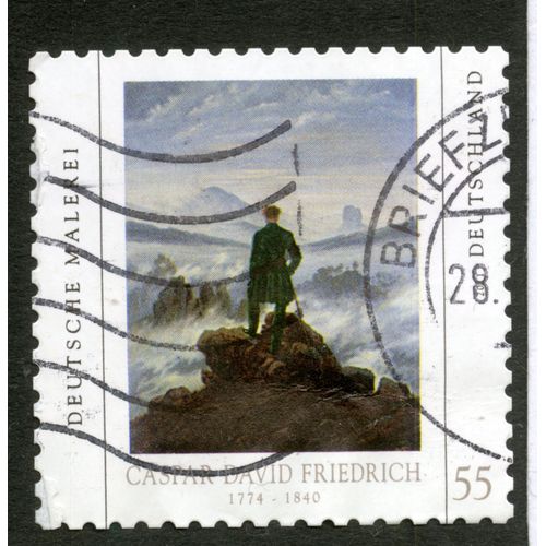 Timbre Oblitéré Deutschland, Caspar David Friedrich 1774-1840, Deutsche Malerei, 2011, 55