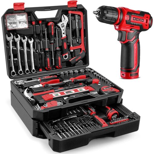 SUBZONAL-Boite à Outils Complète: Caisse à Outil avec Visseuse Sans...