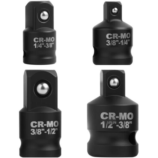 SUBZONAL-4pcs adaptateur cle a choc,Adaptateur pour impact Réducteu...
