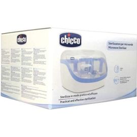 Stérilisateur Micro-Ondes Chicco Interface Tactile - Blanc - Stérilisation Rapide