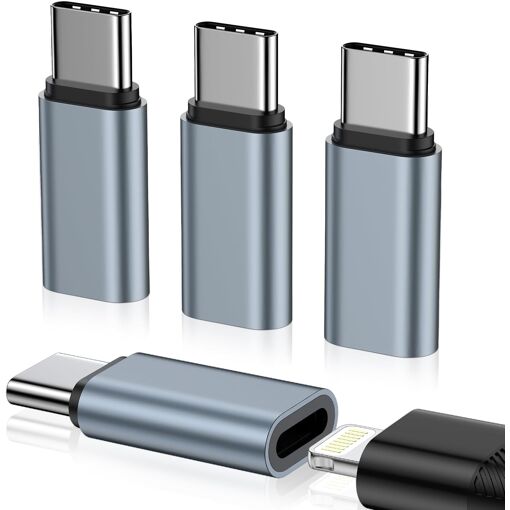 SUBZONAL-Lot de 4 adaptateurs Lightning vers USB C, adaptateur USB ...