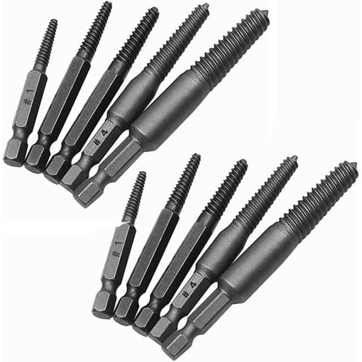 SUBZONAL-10pcs Extracteur de vis cassée extracteurs de vis dénudés ...