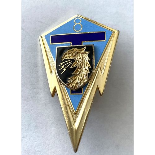 Insigne Pucelle Armee De Terre 8ème Regiment De Transmissions / Arthus Pertrand Pour Les Editions Atlas