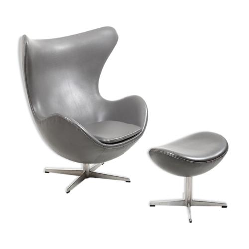 Egg Chair Par Arne Jacobsen Gris
