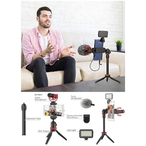 Kit vid&eacute;o tout-en-un - BOYA - BY-VG350 - Micro BY-MM1+