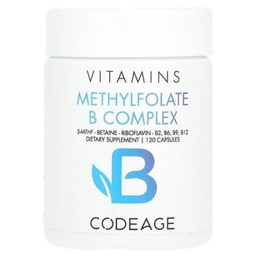 Codeage Vitamines, Complexe De Méthylfolate Et De Vitamines B, 120 Capsules 