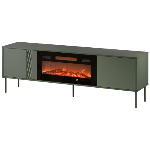 Cama RTV armoire EF + cheminée noir TRESSE 180x40x54.