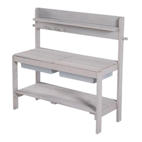 Table Sable Et Eau Pour Enfants - Roba - Fun Outdoor+ - Gris - Normes En71-1:2014+A1:2018