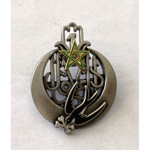 Militaria Insigne Pucelle 1er Régiment De Tirailleurs Marocains / Arthus Bertrand Pour Les Éditions Atlas
