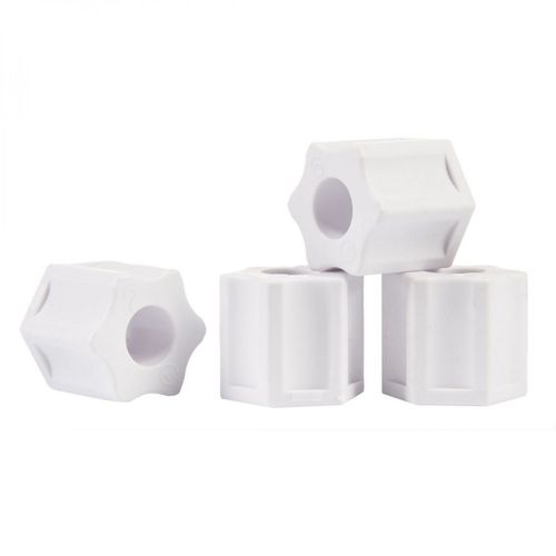 Hayward - Lot de 4 écrous de compression pour chlorinateur de piscine - Blanc - CLX220HPAK4