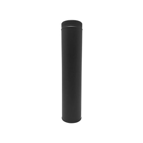 TDPI1000 Conduit double paroi isolé polycombustible longueur 100 cm Noir Ø125 - à l'unité