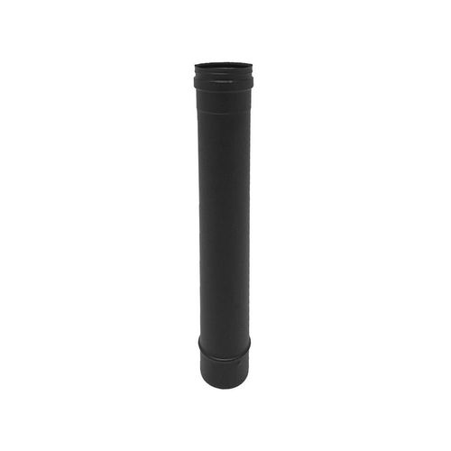 TVNM Conduit simple paroi étanche polycombustible noir longueur 50 cm Ø80 - à l'unité