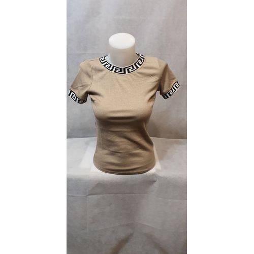 T-Shirt Marron Femme In Vogue Paris Taille S