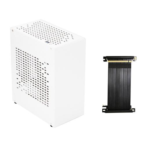 A07 Mini Itx Boîtier D'ordinateur Châssis Htpc Boîtier Hôte Usb3.0 Itx Boîtier Avec Câble D'extension De Carte Graphique (C)