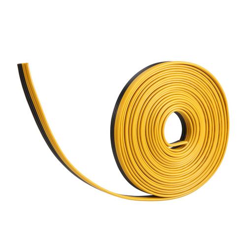 5m/Roll 18awg Ul1007 6p Parallèle Câble Plat Câble D'alimentation Électronique Environnemental, Noir + Jaune